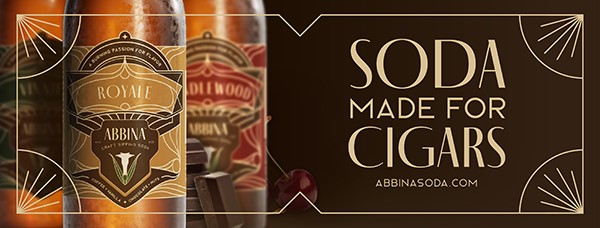 Abbina Craft Soda made for cigars