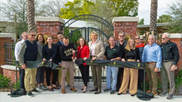 ribbon cutting of Cigar Workers Park