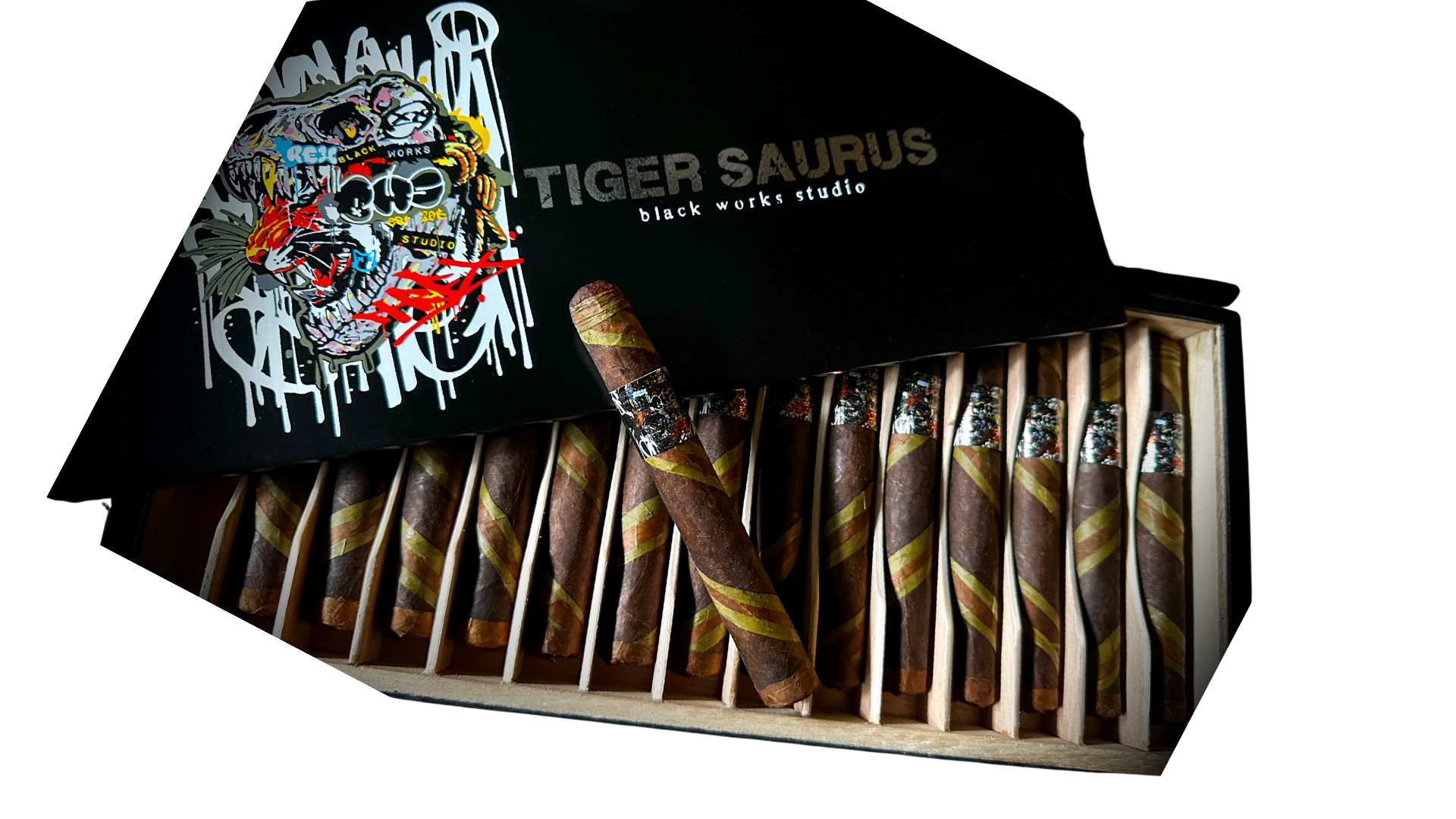 【新品・未開栓】DRAGON & TIGER BLACK Brut Nature Black Works Studio Announces Release of Tigersaurus | Smokin Tabacco